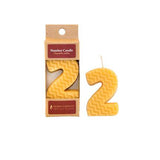 BEESWAX BIRTHDAY NUMBER CANDLES