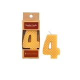 BEESWAX BIRTHDAY NUMBER CANDLES