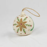 EMBROIDERED BALL ORNAMENT