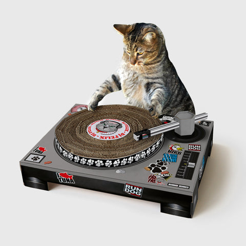 CAT DJ SCRATCHING MAT