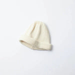 COTTON ROLL UP BEANIE-IVORY