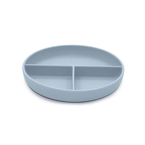 DIVIDED SUCTION PLATE-LILY BLUE