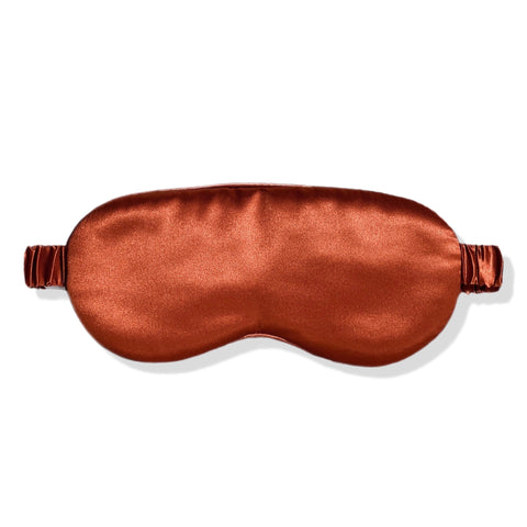 ORGANIC SILK SLEEP MASK-RUST