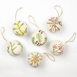 EMBROIDERED BALL ORNAMENT