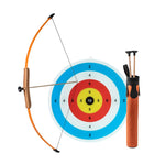 CHILDREN'S LONG BOW AND TARGET