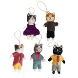 FELT DAPPER CAT ORNAMENT