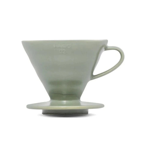 HARIO V60-02 CERAMIC DRIPPER-OIL GREEN