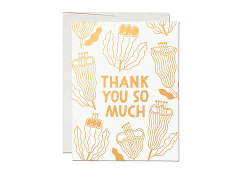 FLORAL THANK YOU CARD