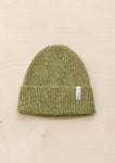 CASHMERE AND MERINO BEANIE OLIVE FLECK