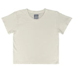 CROPPED LOREL TEE WASHED WHITE