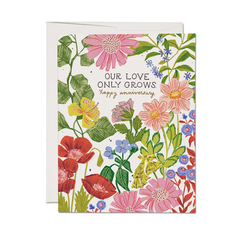 OUR LOVE ONLY GROWS CARD