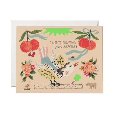 BIRD AND FLY CARD
