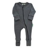 PARADE ROMPER LONG SLEEVE-CHARCOAL MELANGE