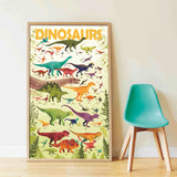 DINOSAURS POSTER WITH STICKERS