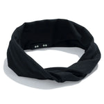 ORGANIC TWIST HEADBAND-RAVEN BLACK