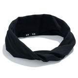 ORGANIC TWIST HEADBAND-RAVEN BLACK