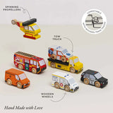HELICOPTER & RESCUE CARS