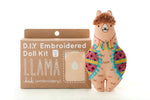 DIY EMBROIDERED DOLL KIT/LLAMA