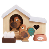 DOLL HOUSE CHICKEN COOP SET