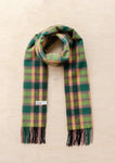 LAMBSWOOL OVERSIZED SCARF LIME MULTI CHECK