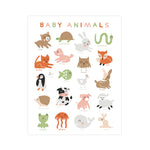 BABY ANIMALS ART PRINT