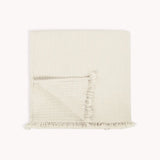 CRINKLE THROW BLANKET-IVORY