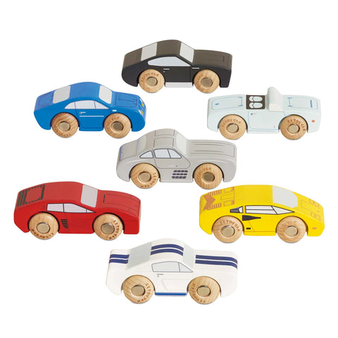CLASSIC WOODEN SPORTS CAR SET