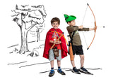 CHILDREN'S LONG BOW AND TARGET