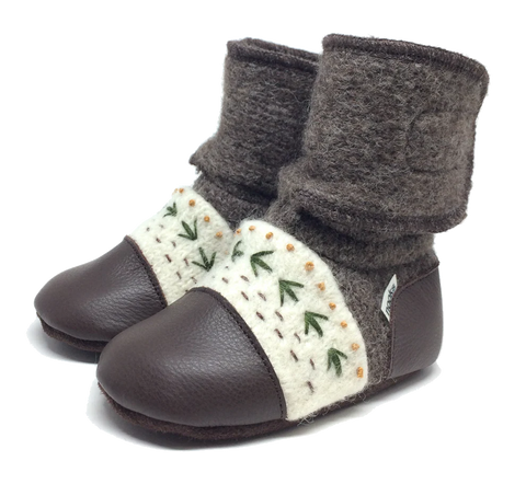 NOOKS CARMANAH EMBROIDERED WOOL BOOTIES