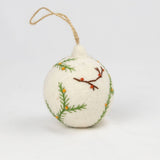 EMBROIDERED BALL ORNAMENT