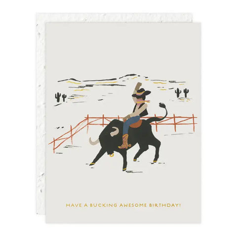 BUCKING AWESOME CARD