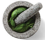 MORTAR AND PESTLE SEMI POLISHED GRANITE
