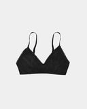POINTELLE BRA-BLACK