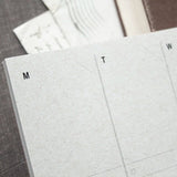 WEEKLY PLANNER NOTEPAD-GREY