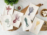 SET OF 6 VEGETABLE NAPKINS
